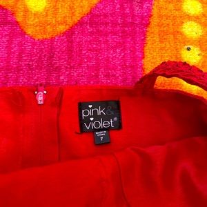 Pink violet strap Christmas dress for girls | size 7